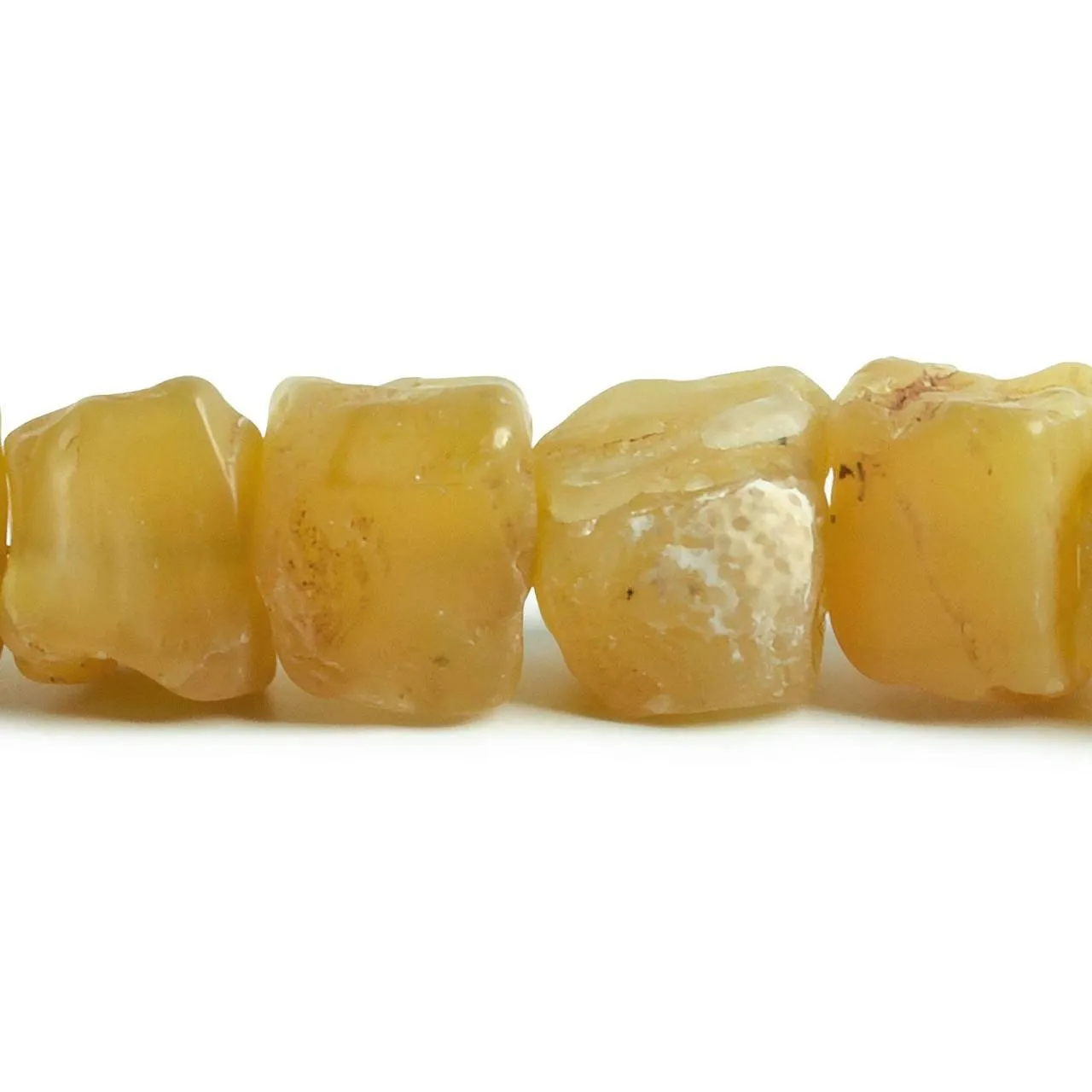10x10-12x12mm Daffodil Yellow Agate Hammer Faceted Cube 8 inch 16 pieces