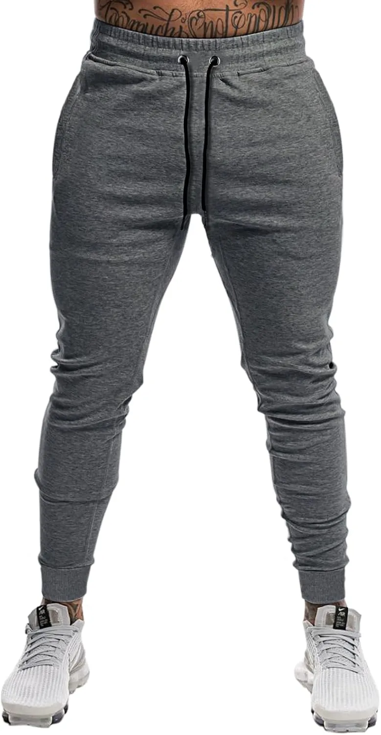 A WATERWANG Men's Slim Jogger Pants, Tapered Athletic Sweatpants for Jogging Running Exercise Gym Workout