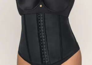 BT LATEX WAIST CINCHER BLACK