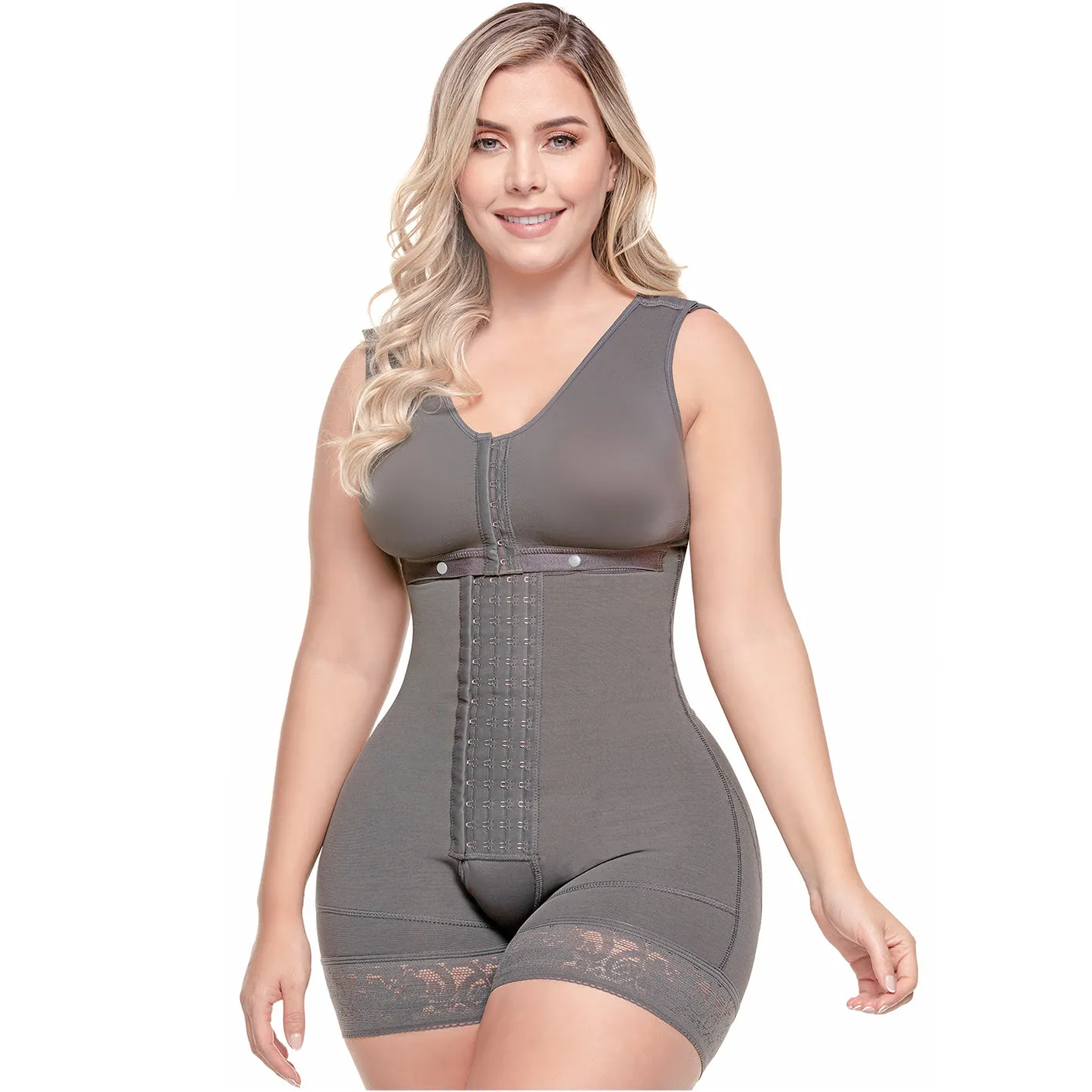 Built-in Bra Colombian Tummy Control Shaper Bodysuit Sonryse 086BF