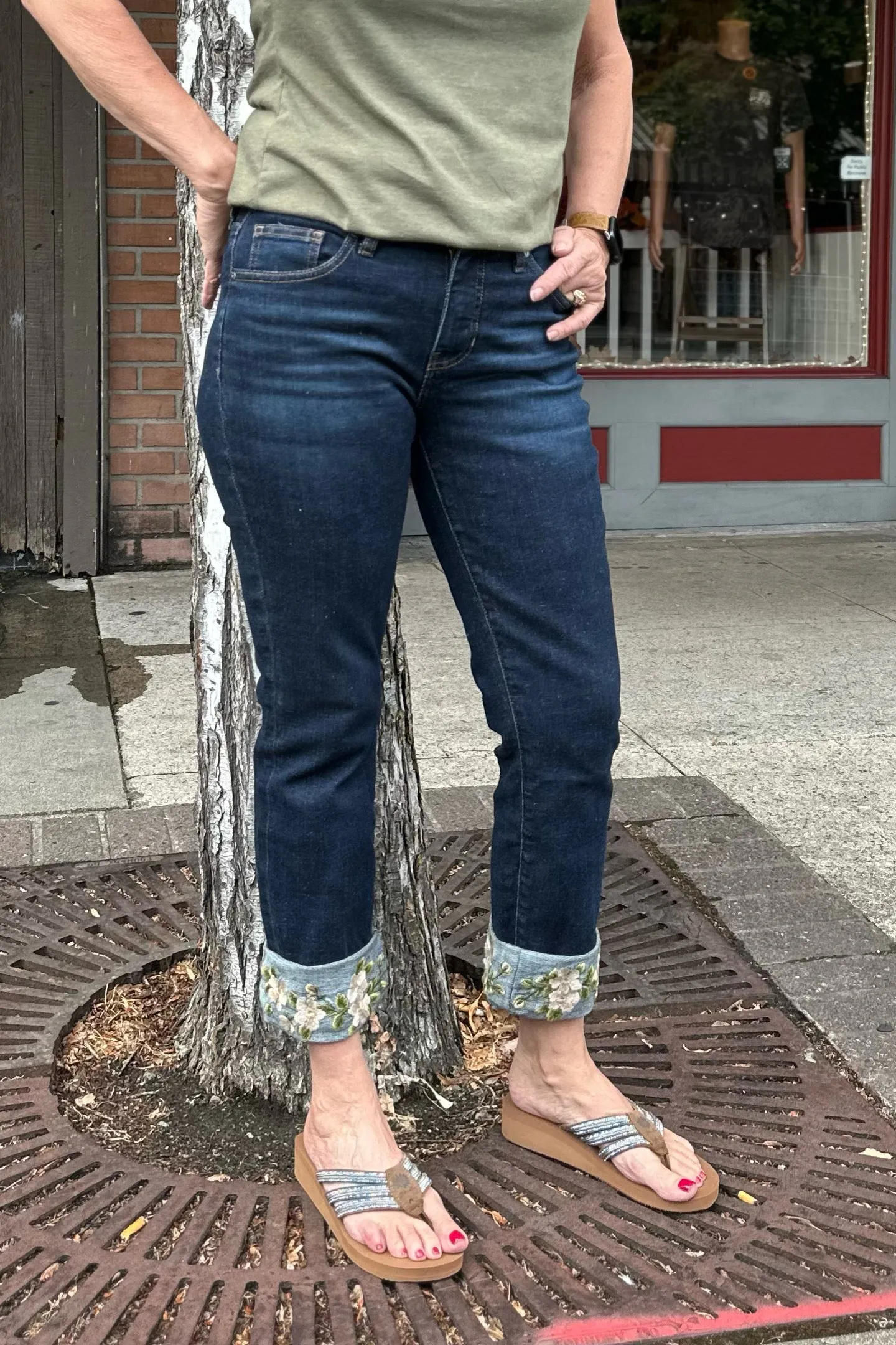 Carter Mid-Rise "Floral Vines" by Jag