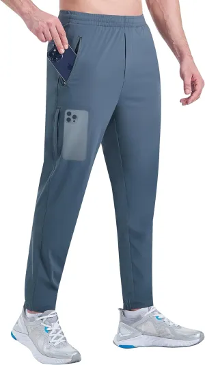 EZRUN Men's Joggers Stretch Athletic Workout Golf Pants Quick Dry Work Sweatpants Running Gym Hiking Track Pants