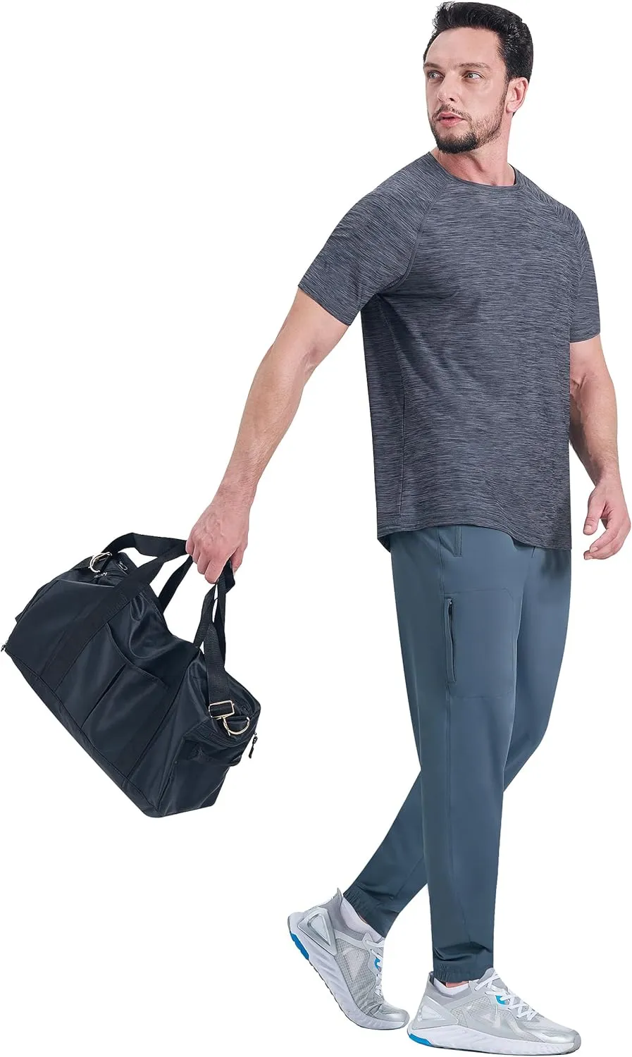 EZRUN Men's Joggers Stretch Athletic Workout Golf Pants Quick Dry Work Sweatpants Running Gym Hiking Track Pants
