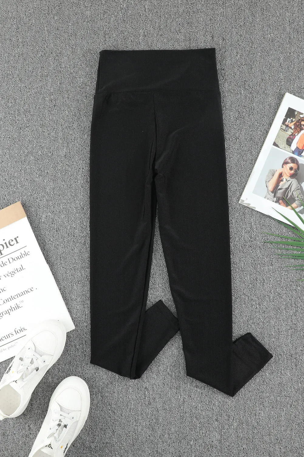High Rise Tight Leggings with Waist Cincher
