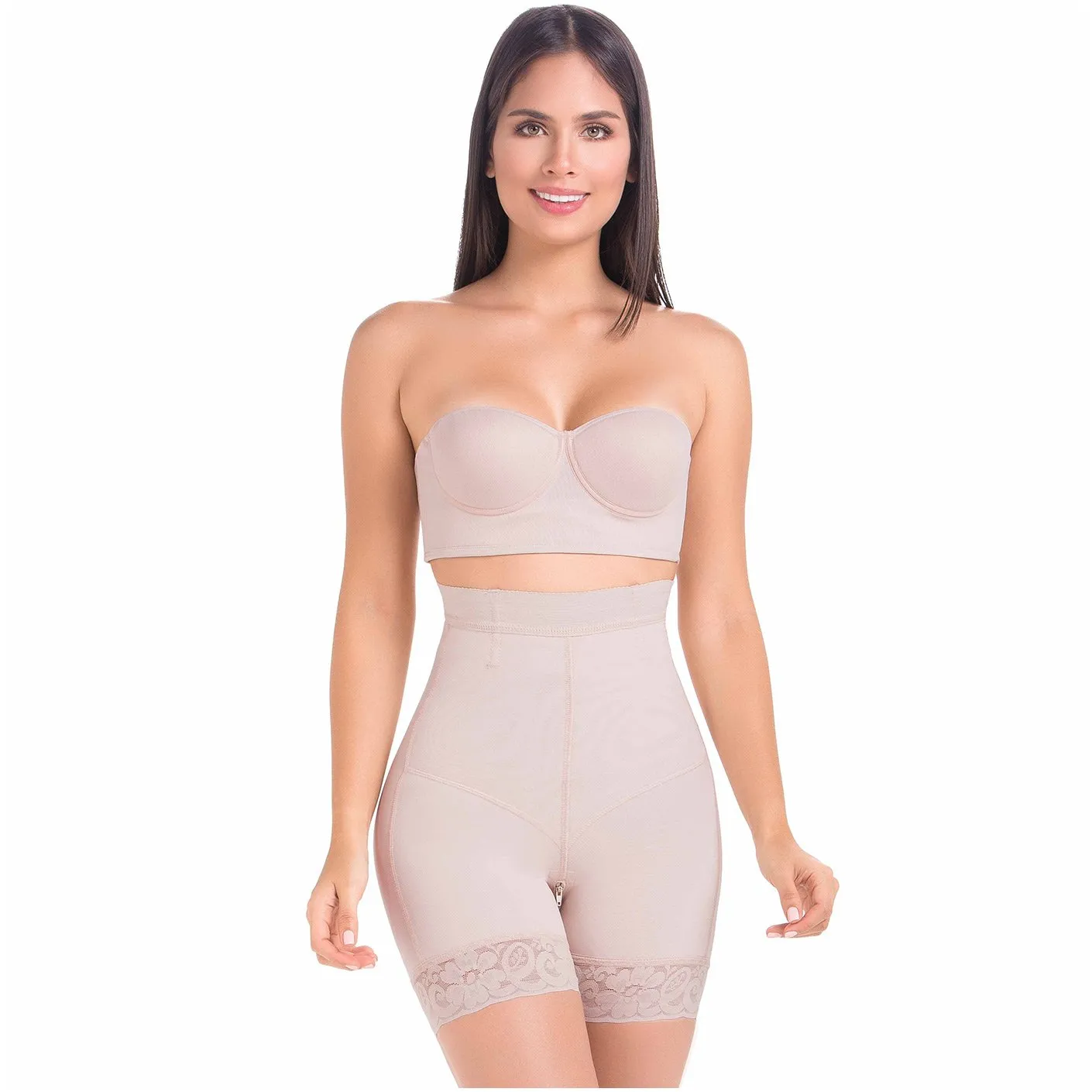 High Waisted Shapewear Shorts Fajas Colombianas Mariae 9549
