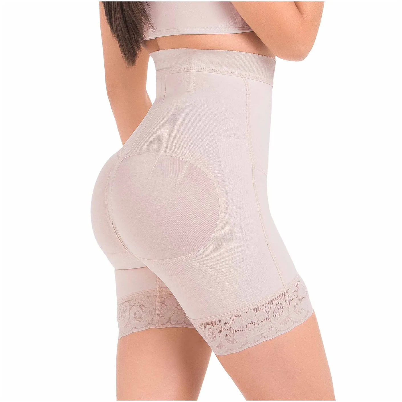 High Waisted Shapewear Shorts Fajas Colombianas Mariae 9549