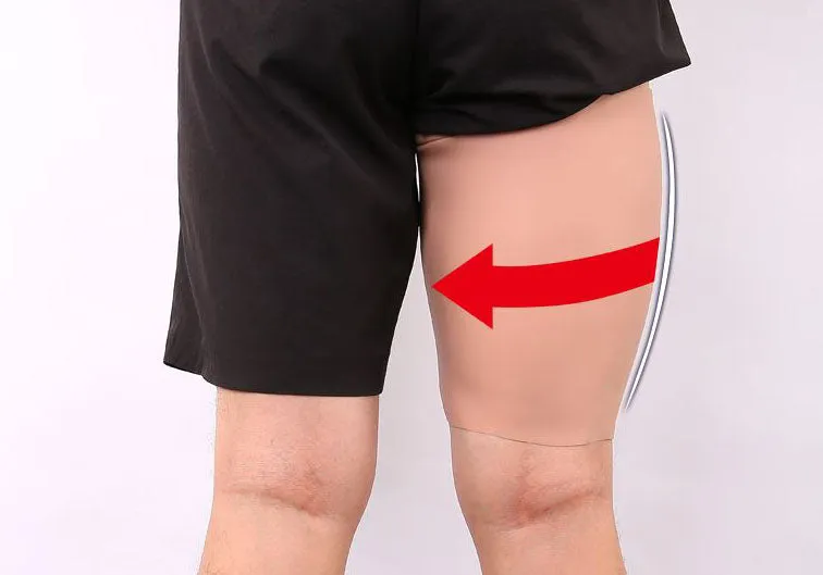 Imitation Skin Silicone Molded Thigh / Calve Sleeves