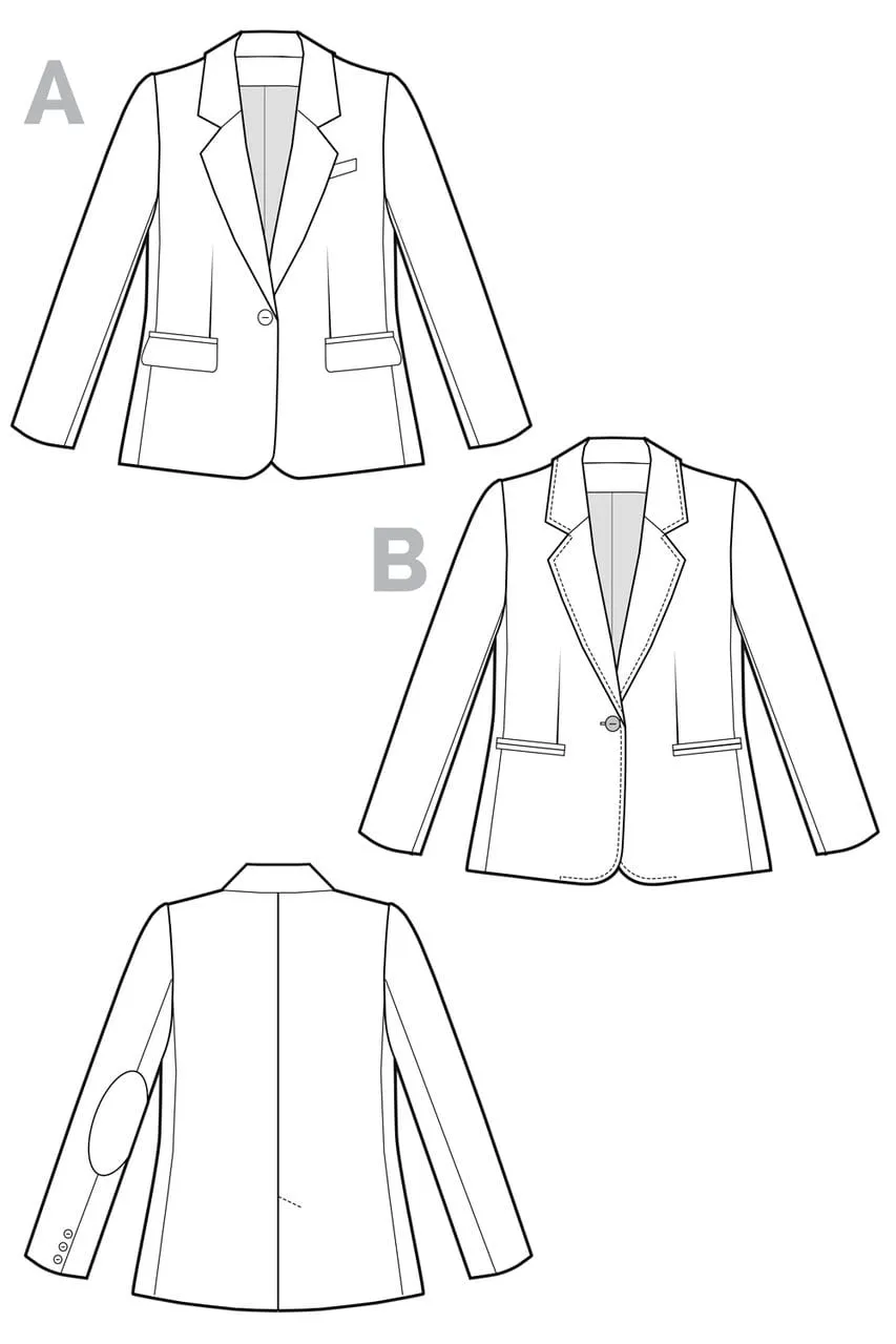 Jasika Blazer - Closet Core Patterns - Sizes 0-20