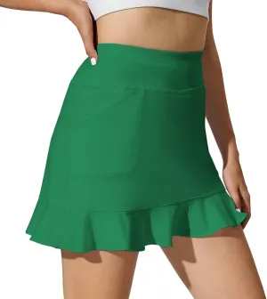 M MOTEEPI Tennis Skirt with Shorts Golf Skorts for Women Dressy Pickleball Skort Golf Outfits Clothes Athletic Skirts
