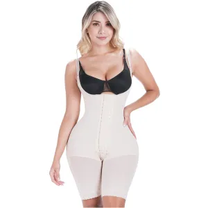 Mid Thigh Open Bust Post Surgery and Postpartum Shapewear Fajas Colombianas Sonryse 048BF