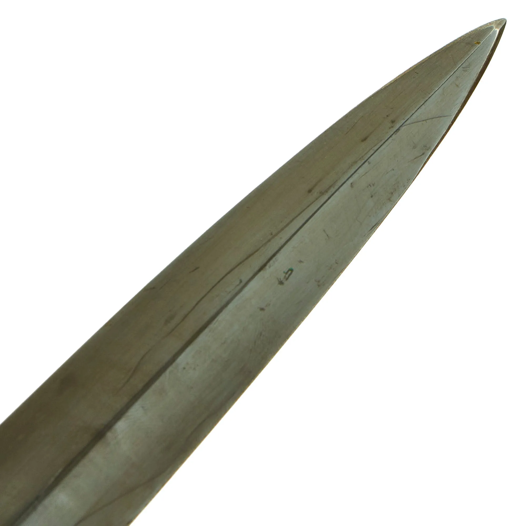 Original British WWII Second Pattern B2 Marked Fairbairn-Sykes Fighting Knife with Named Scabbard