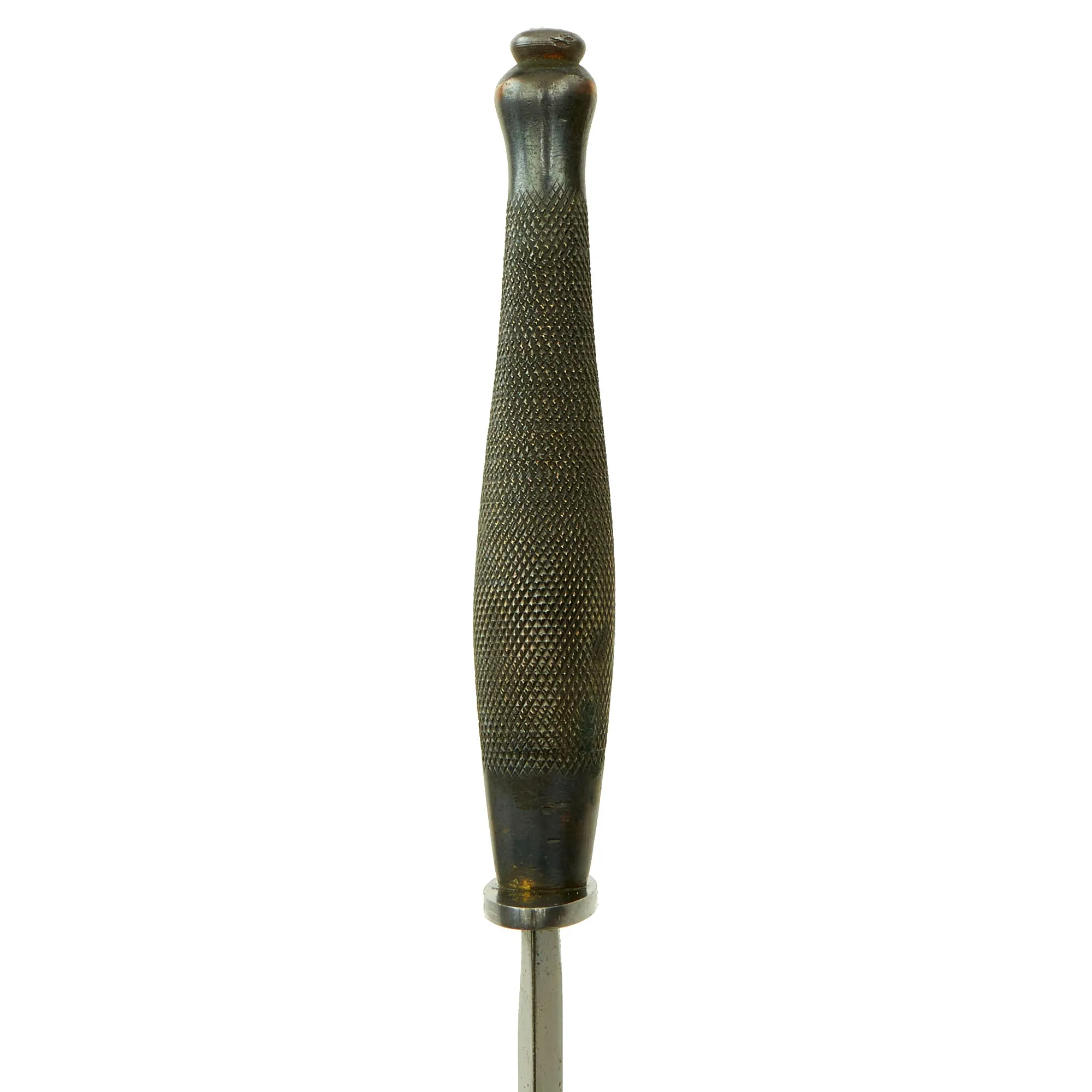 Original British WWII Second Pattern B2 Marked Fairbairn-Sykes Fighting Knife with Named Scabbard