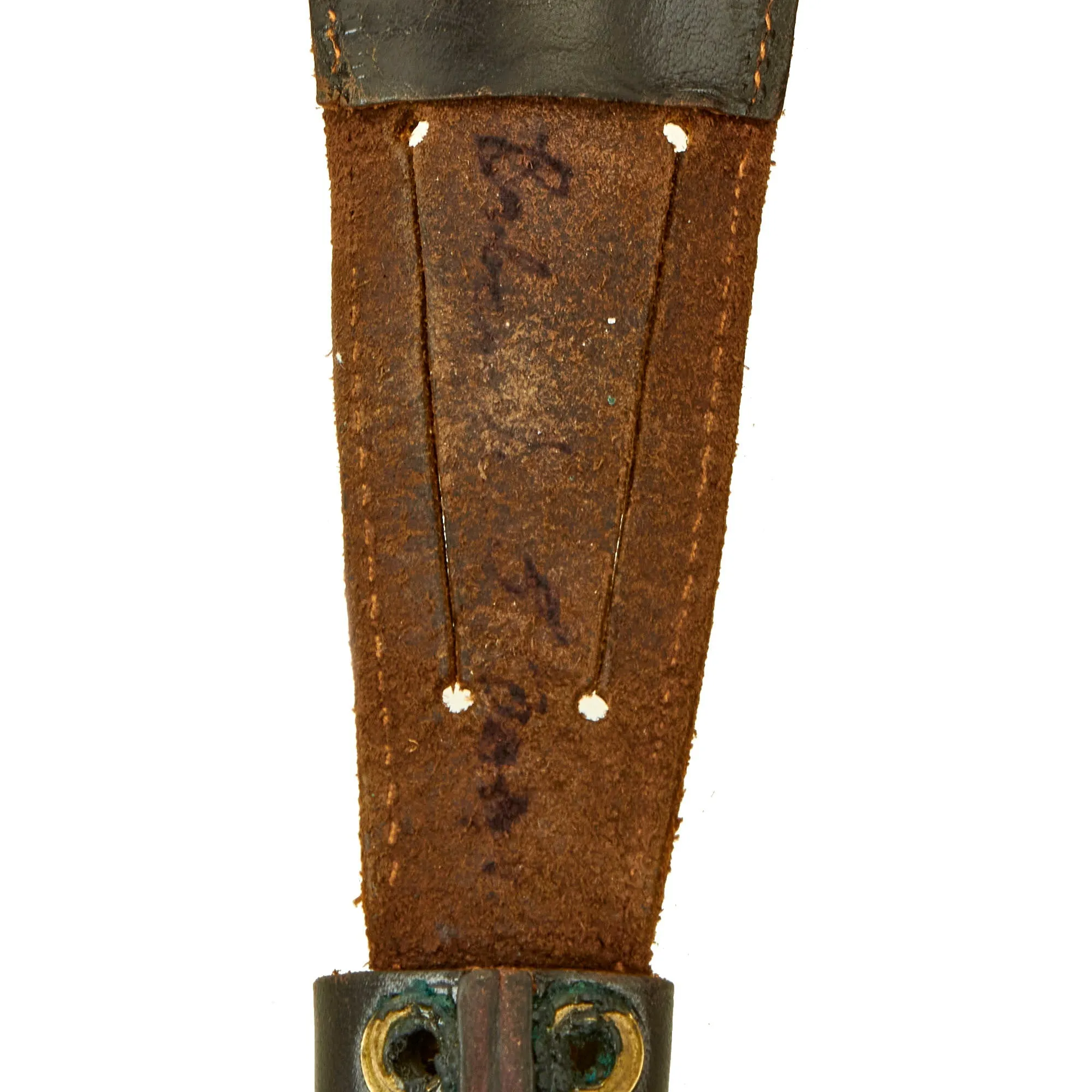 Original British WWII Second Pattern B2 Marked Fairbairn-Sykes Fighting Knife with Named Scabbard