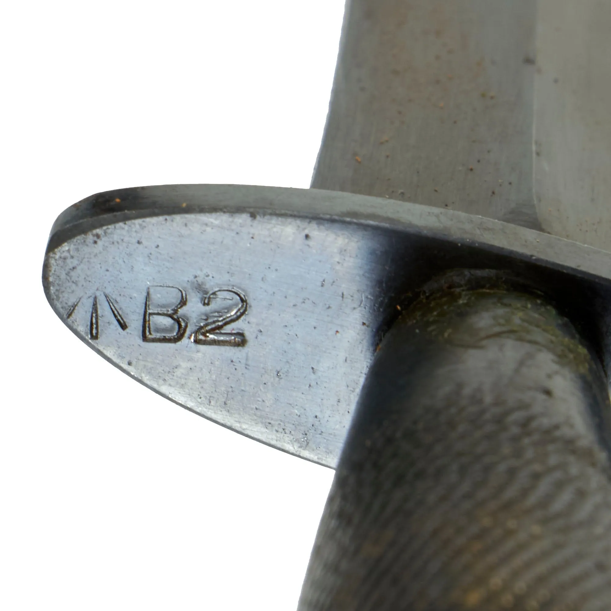 Original British WWII Second Pattern B2 Marked Fairbairn-Sykes Fighting Knife with Original Scabbard
