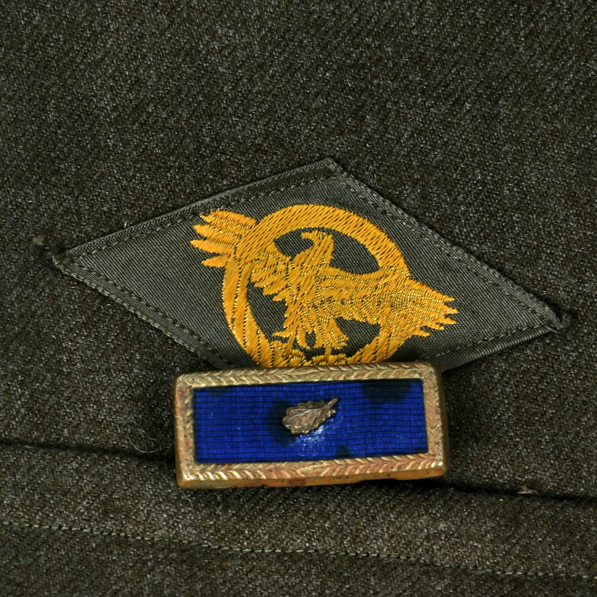 Original U.S. WWII 504th Parachute Infantry Regiment Ike Jacket with Overseas Cap - 82nd Airborne Division