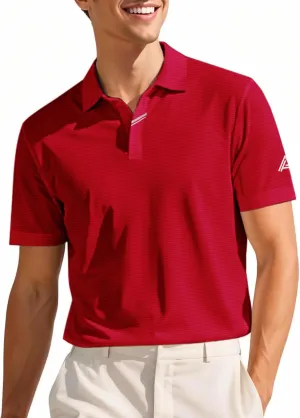Polo Shirts for Men, Short Sleeve Dry Fit Golf Polo T Shirts Stretchy Moisture Wicking Performance Collared Tees Solid Casual Sports