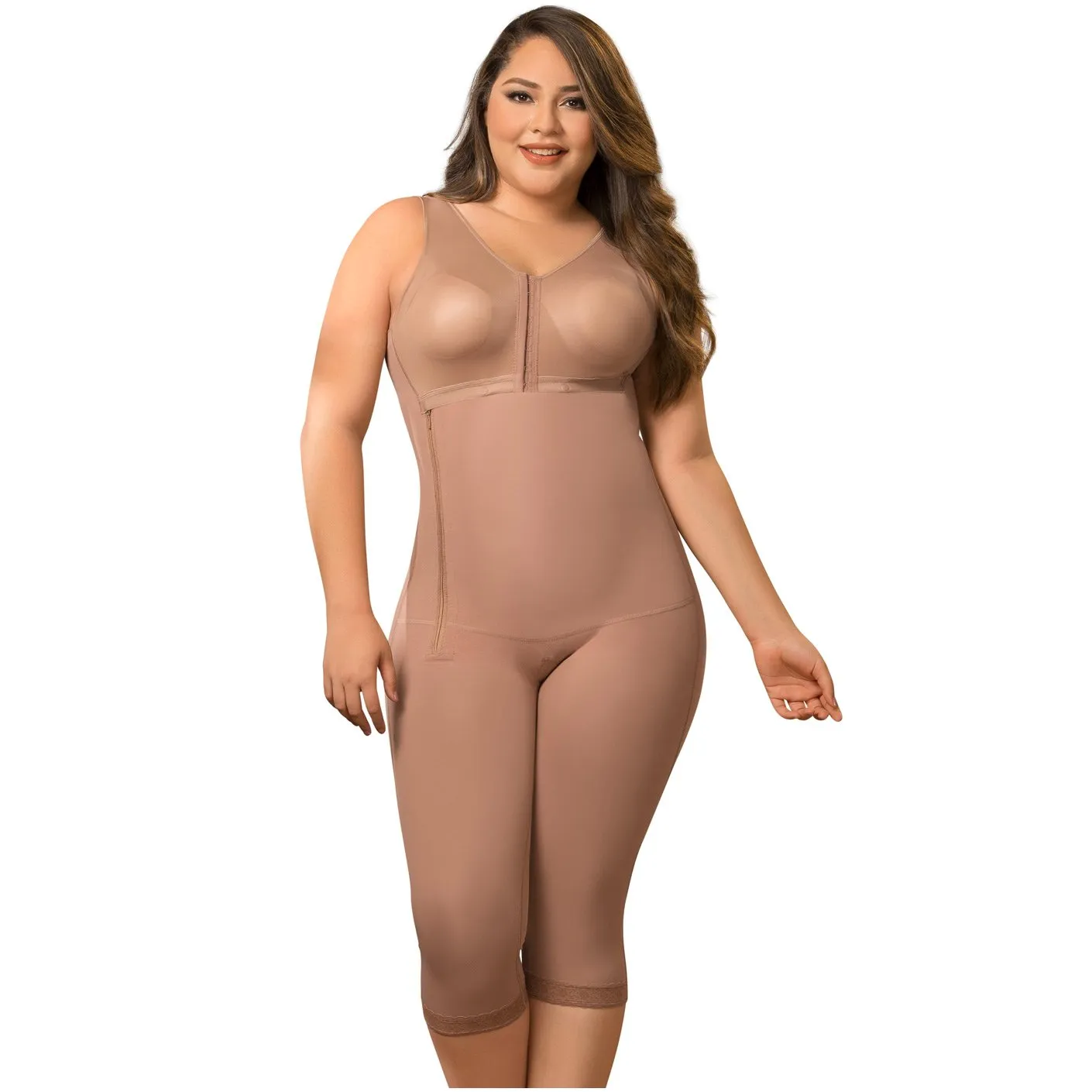 Postpartum Colombian Shapewear Stage 1 Bodysuit with Bra Fajas MaríaE 9282