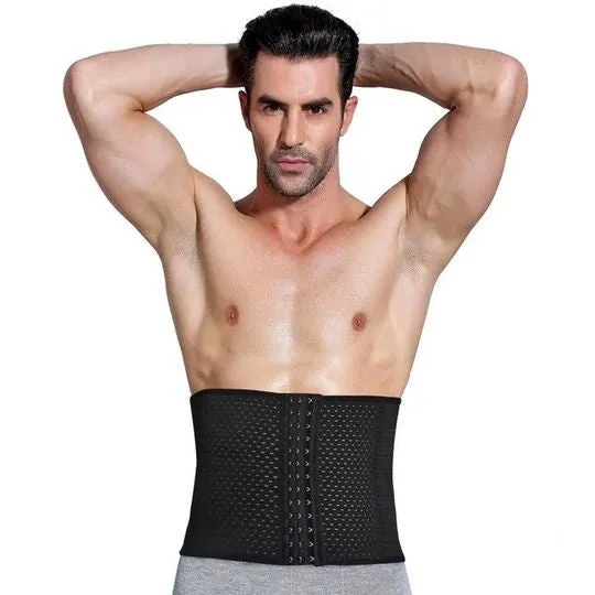 Premium Waist Trainer for Men - 3 Adjustable Hooks