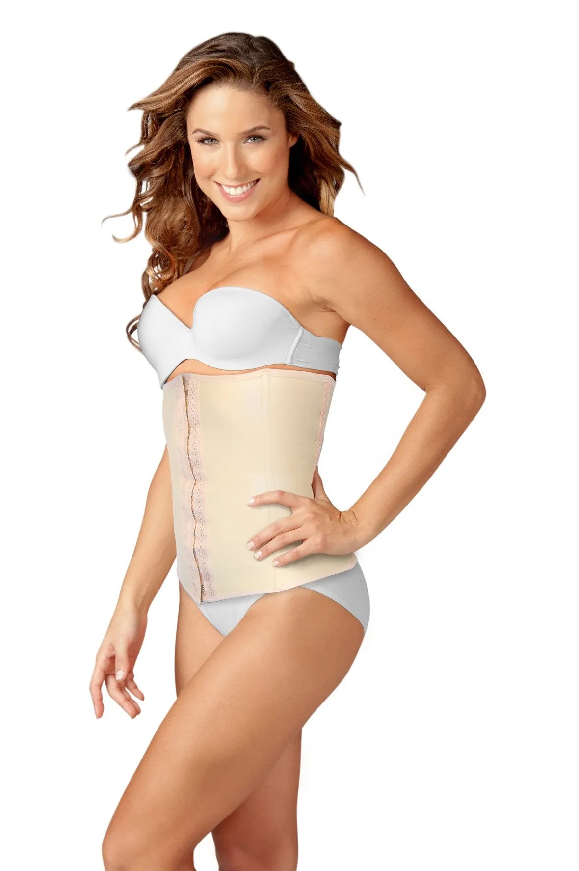 Sakkas Women's Natural Rubberflex Girdle Waist Cincher