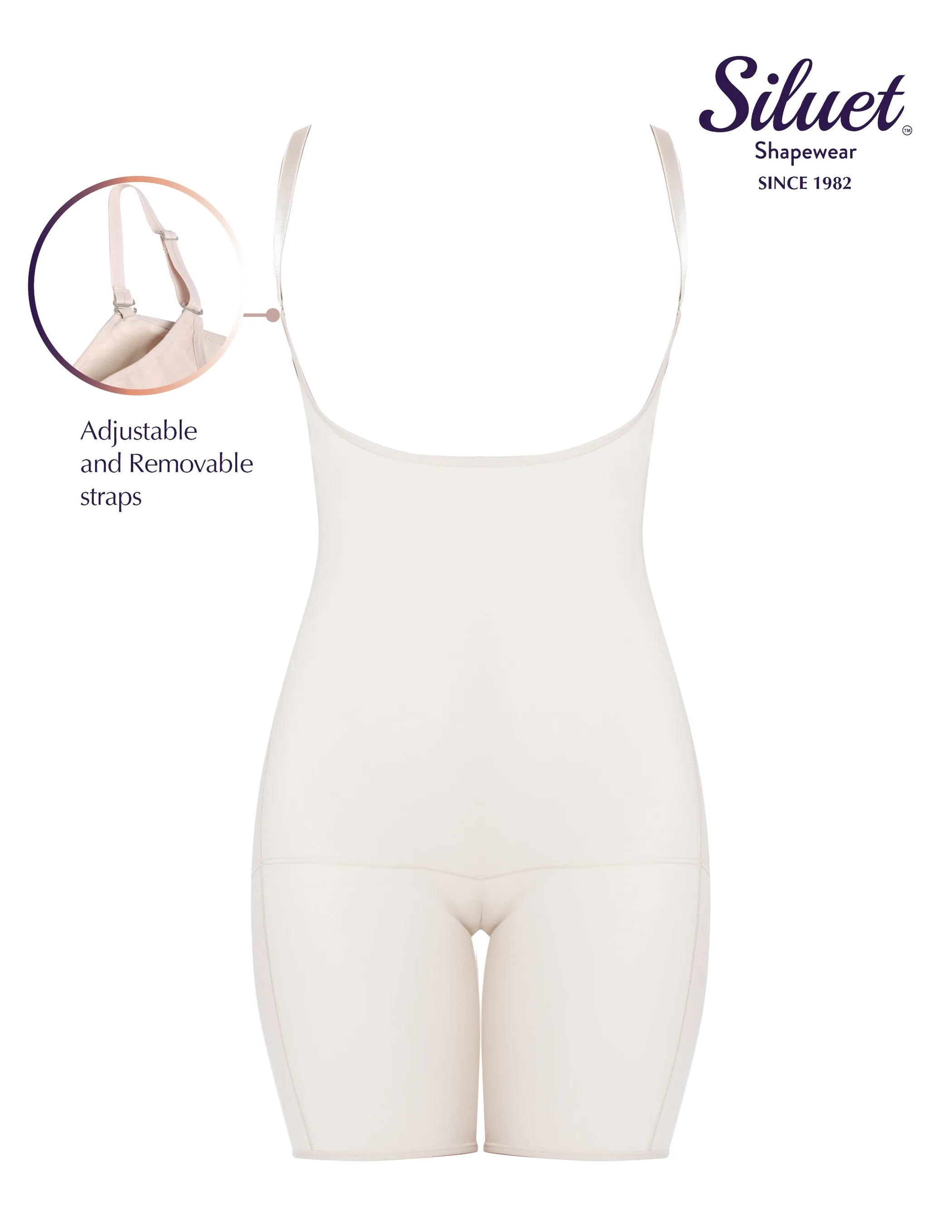 Siluet E Slimming Braless Mid-Thigh Body Shaper