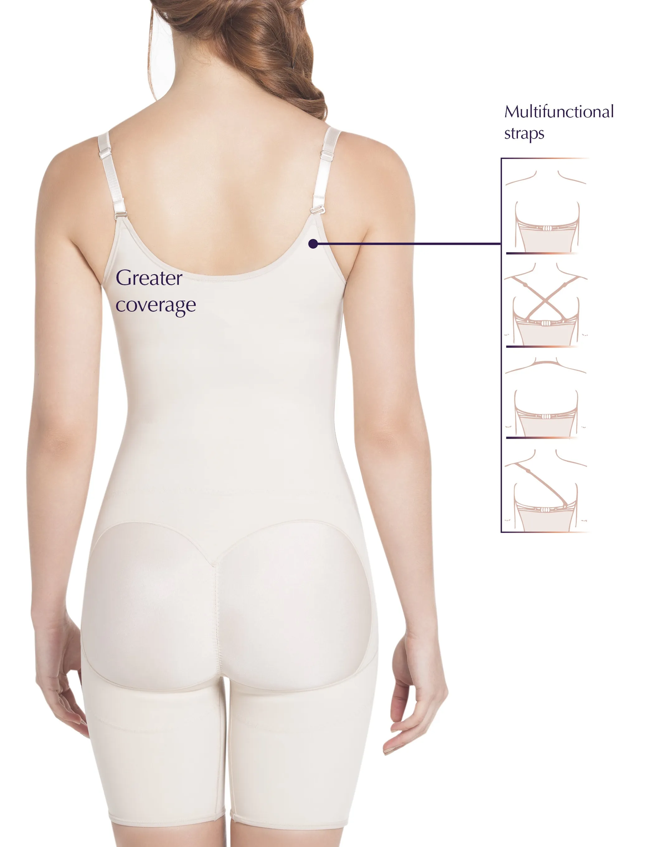 Siluet E Slimming Braless Mid-Thigh Body Shaper