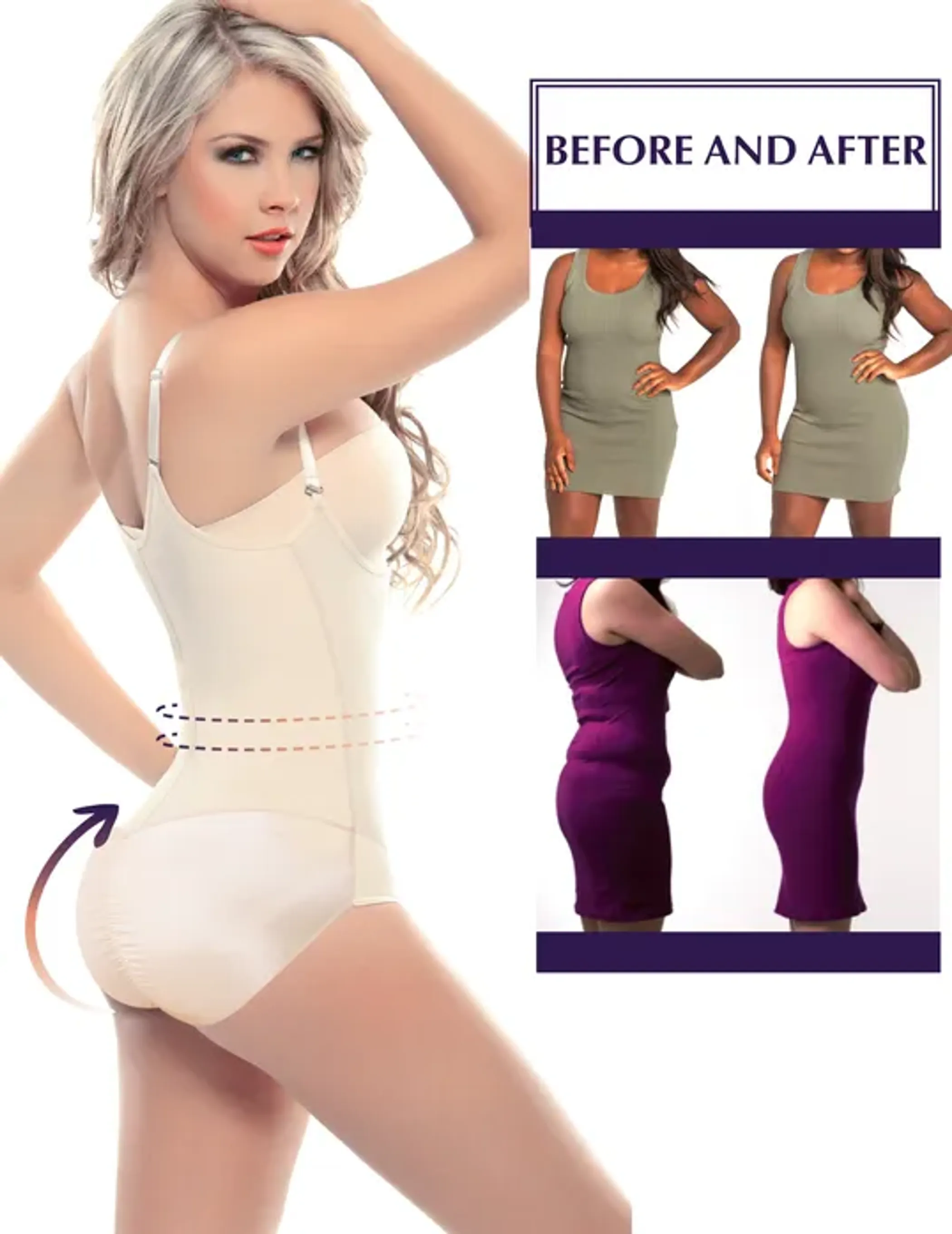 Siluet  Panty Strapless Shapewear with Latex