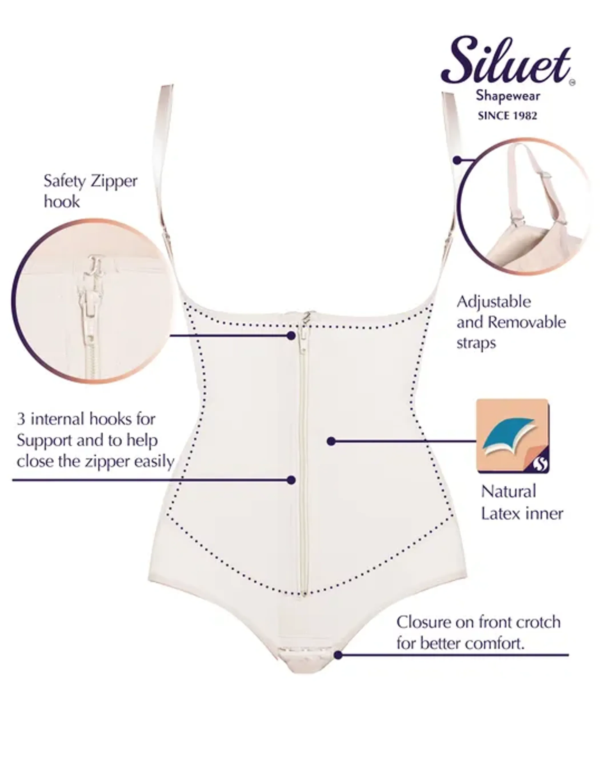 Siluet  Panty Strapless Shapewear with Latex