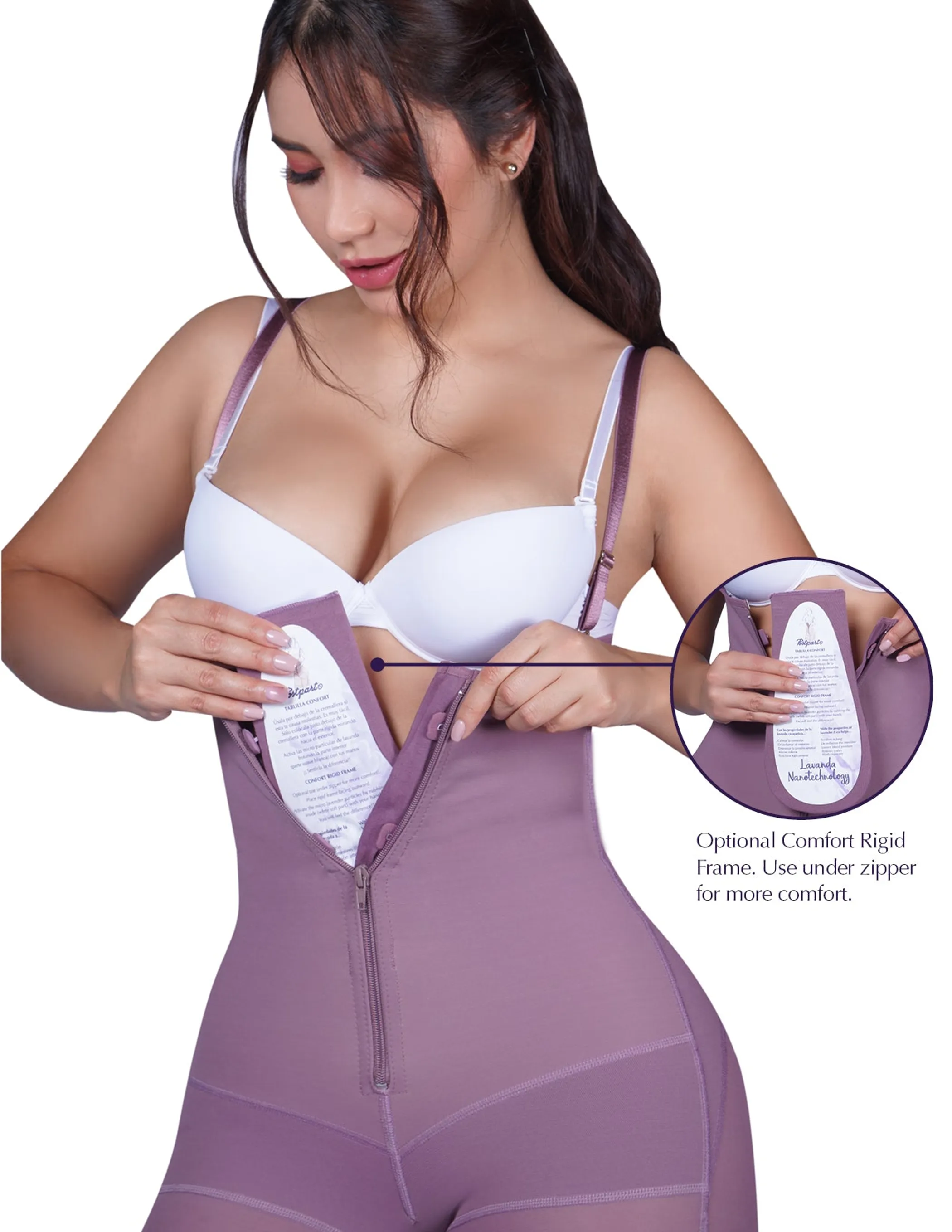 Siluet PL Postpartum Mid-Thigh Full Body Shaper with abdominal reinforcement