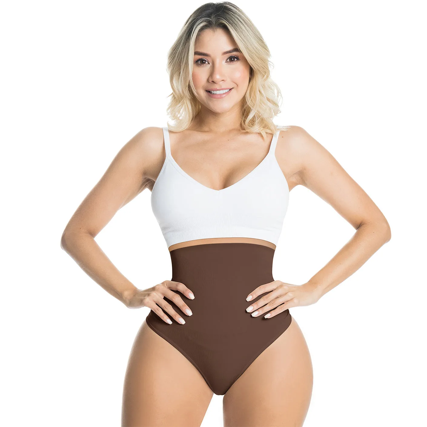 Sonryse CH004SL | Seamless Strapless Shapewear High Waisted Thong