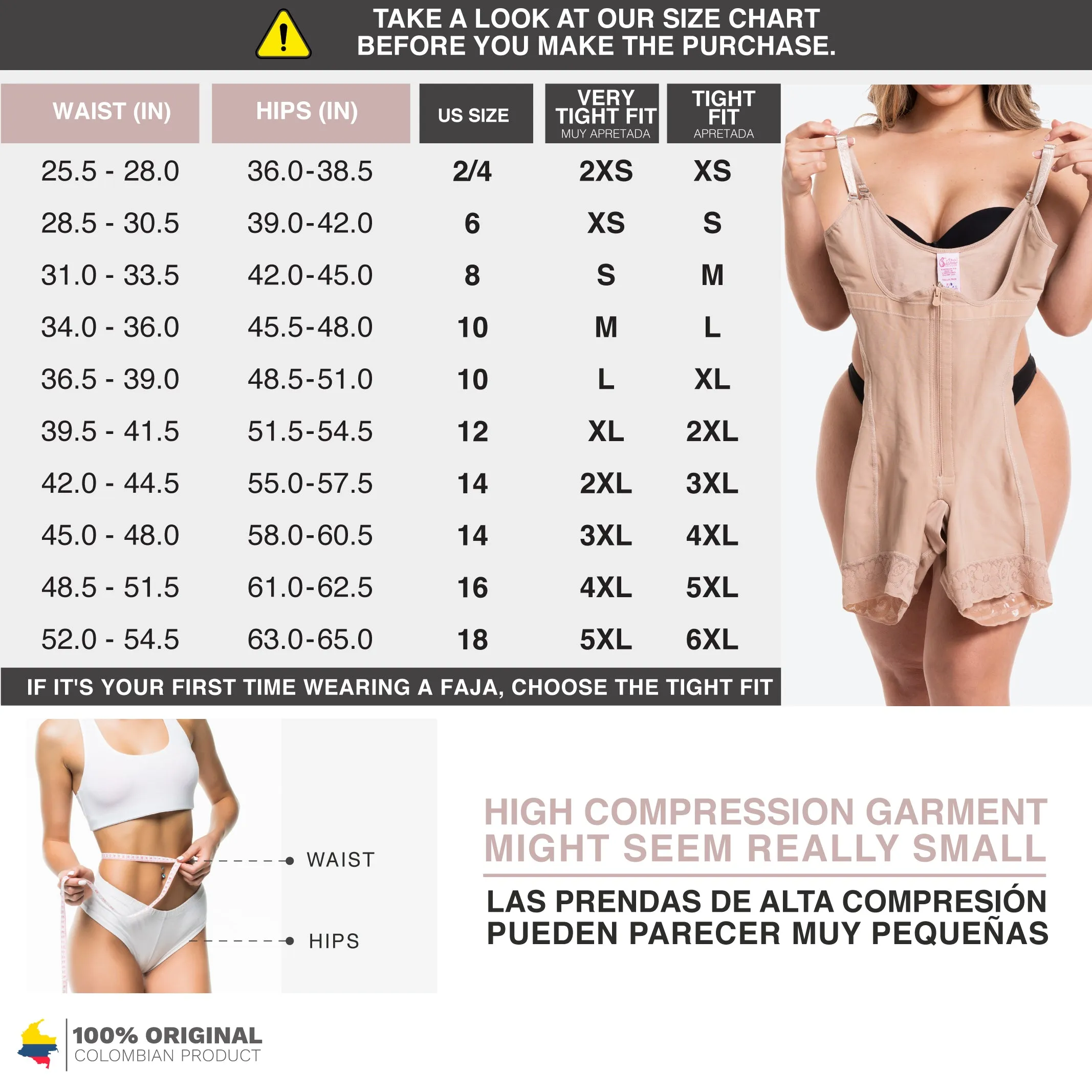 Strapless Butt Lifting Shapewear for Dresses Fajas Salome 412