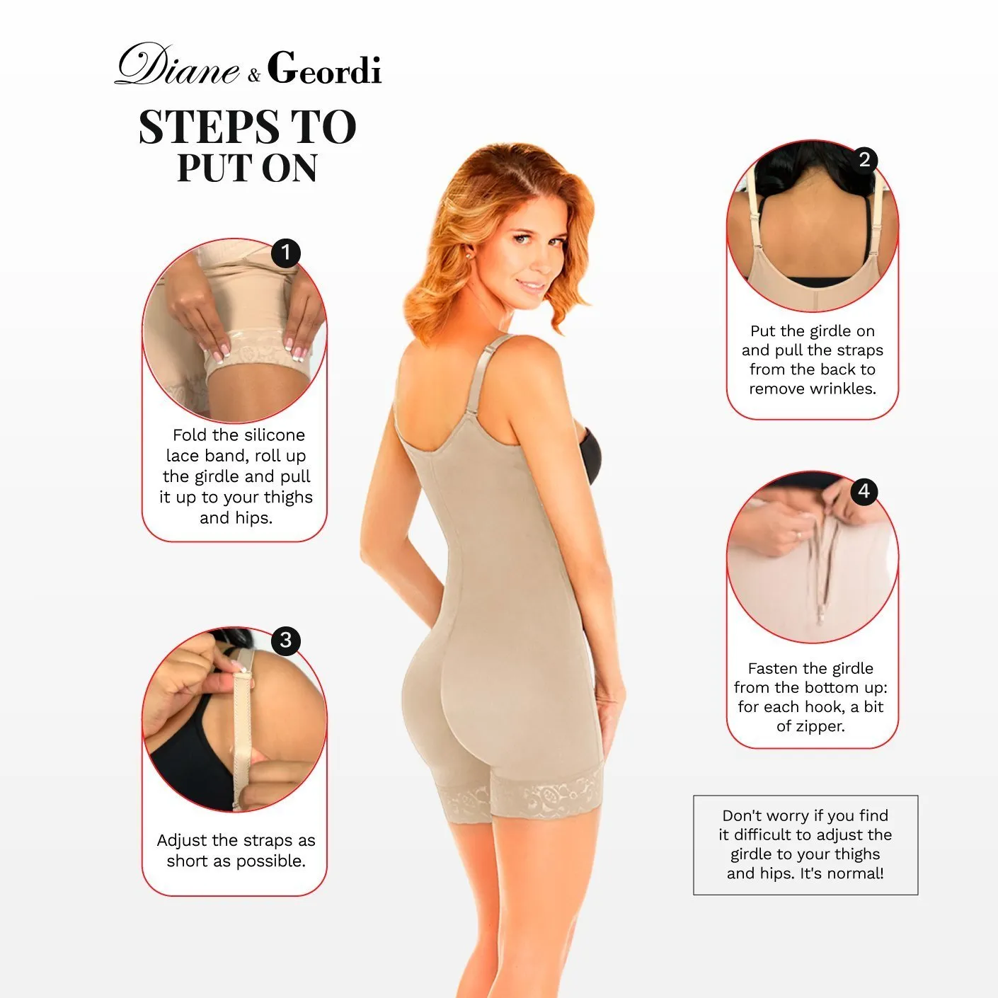 Strapless Postpartum Shapewear Fajas Colombianas Diane & Geordi 2409