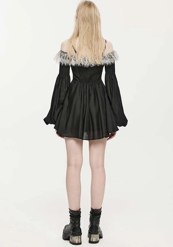 Sweet Girl | OFF-SHOULDER CHIFFON DRESS*