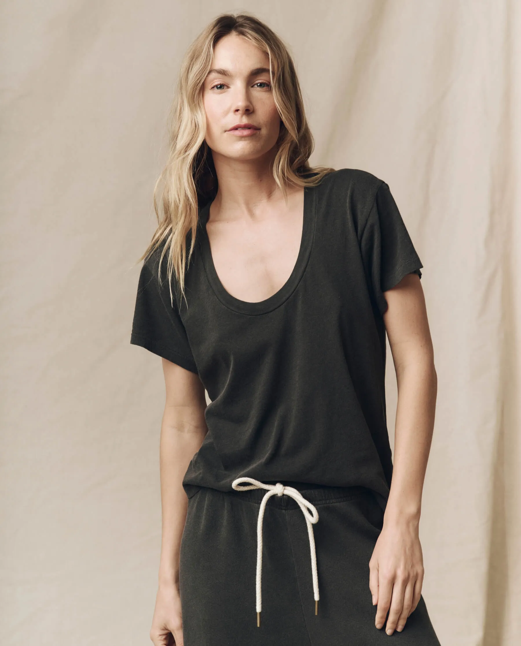The Great Slim U neck Tee