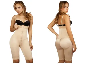 Vedette 135 Irina Strapless Mid Thigh Full Body Shaper-Nude-XS