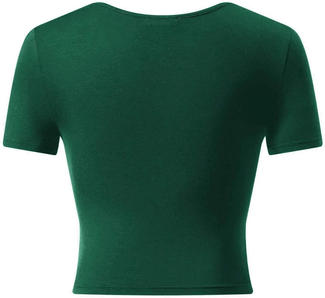 VETIOR Women's Sexy Deep V Neck Short Sleeve Unique Slim Fit Cross Wrap Shirts Crop Tops Going Out Tops