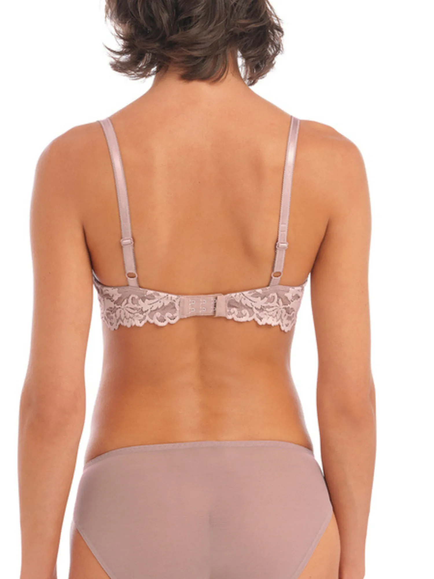 Wacoal Instant Icon Bra Contour Molded Full Figure Underwire, Cafe Au Lait | Beige T-Shirt By Wacoal