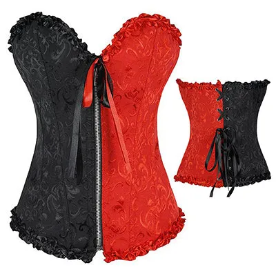 X Sexy Women steampunk clothing gothic Plus Size Corsets Lace Up boned Bustier Waist Cincher kopcet Body shaper corselet S-6XL