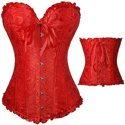 X Sexy Women steampunk clothing gothic Plus Size Corsets Lace Up boned Bustier Waist Cincher kopcet Body shaper corselet S-6XL