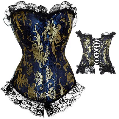 X Sexy Women steampunk clothing gothic Plus Size Corsets Lace Up boned Bustier Waist Cincher kopcet Body shaper corselet S-6XL