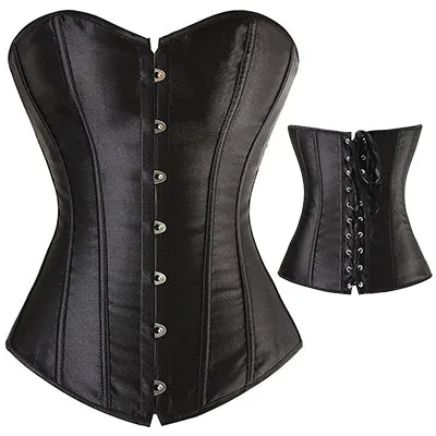 X Sexy Women steampunk clothing gothic Plus Size Corsets Lace Up boned Bustier Waist Cincher kopcet Body shaper corselet S-6XL