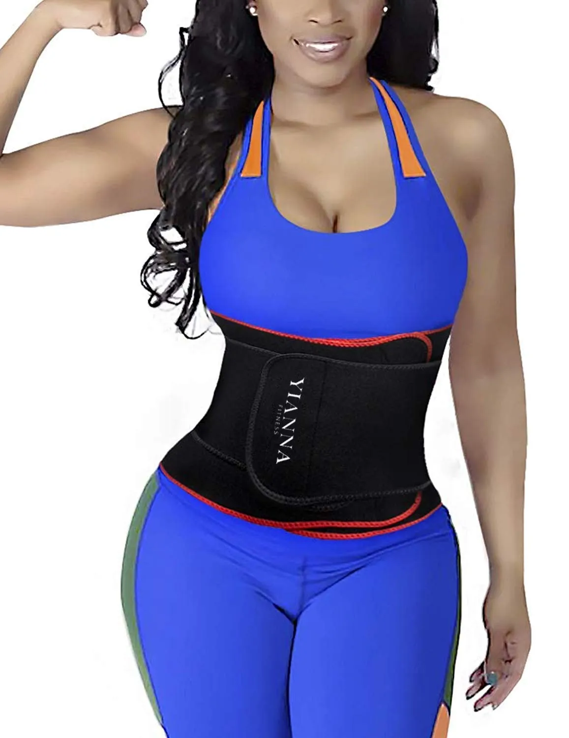 YIANNA Sweat Waist Trainer Belt Compression Belly Sport Girdle Waist Trimmer for Women/Men Weight Loss