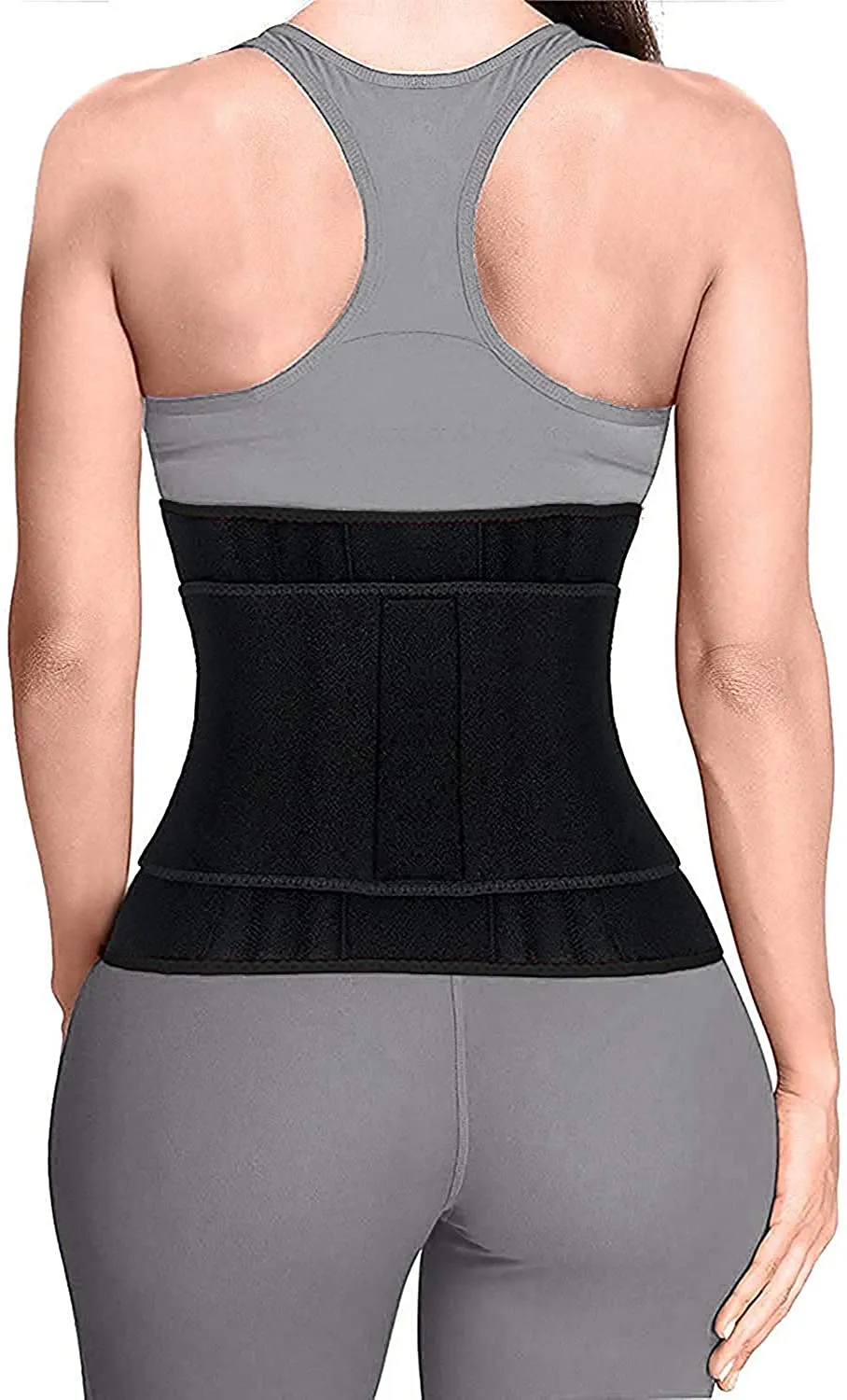 YIANNA Sweat Waist Trainer Belt Compression Belly Sport Girdle Waist Trimmer for Women/Men Weight Loss