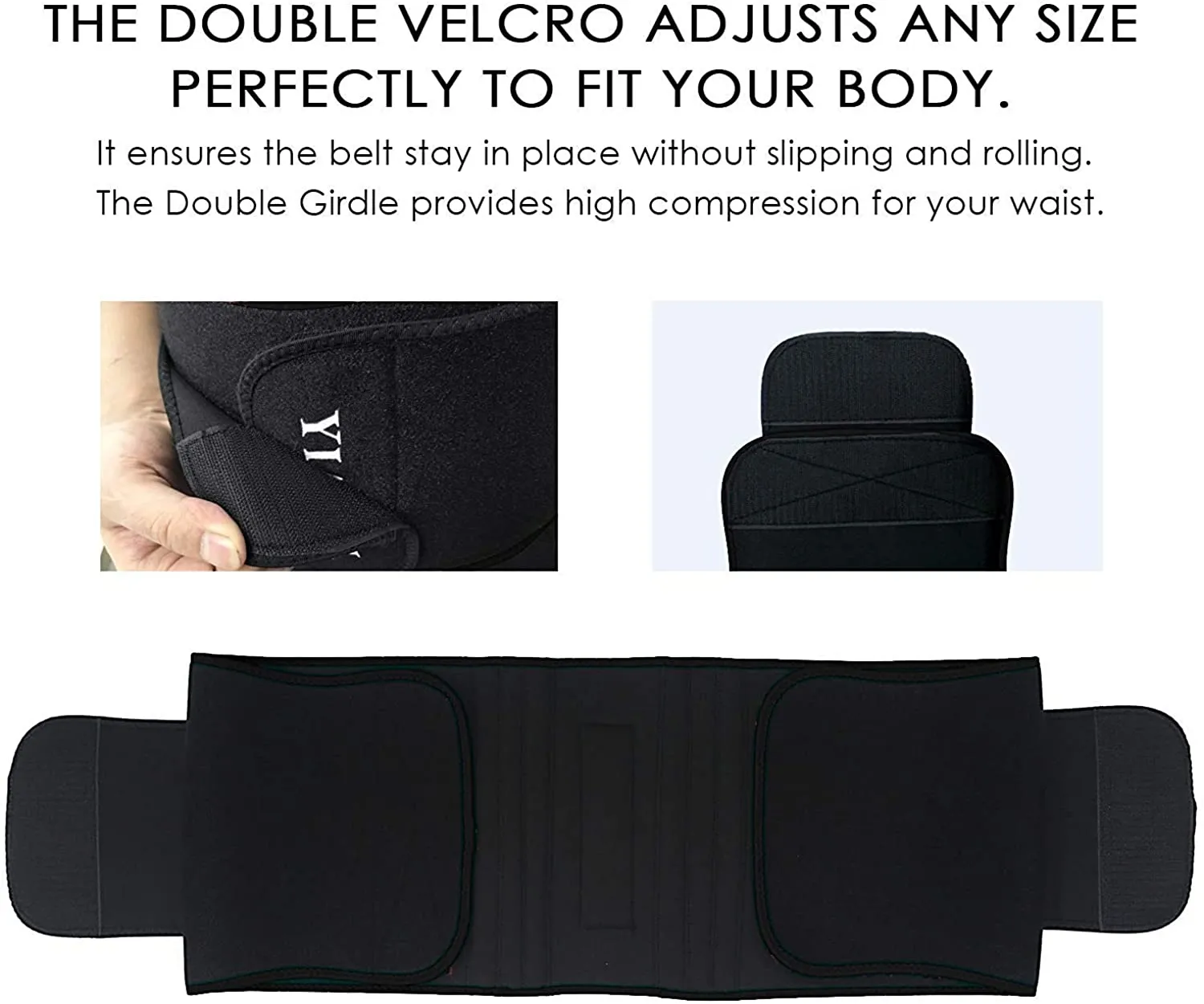 YIANNA Sweat Waist Trainer Belt Compression Belly Sport Girdle Waist Trimmer for Women/Men Weight Loss
